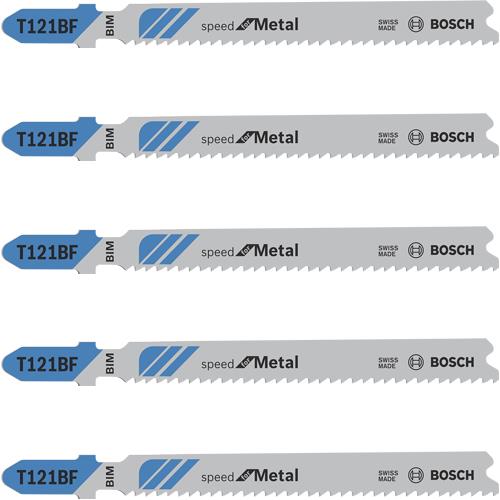 Bosch T121BF 92mm Speed for Metal Jigsaw Blades (5pk)