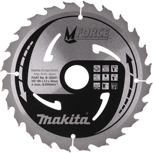 Makita Circular Saw Blade for Wood 190mm x 30mm x 24T