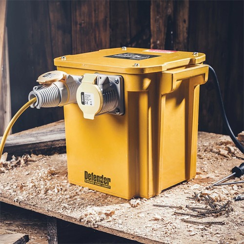 Defender 5kVA Transformer (2x 16A + 1x 32A 110V) No Plug