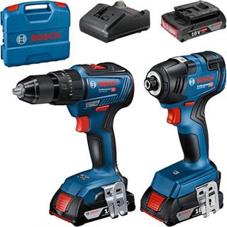 Bosch 18V Brushless Twin Pack (GSB18V-55, GDR18V-200, 3x 2Ah) 0615990M72