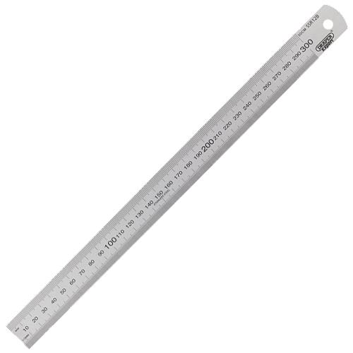 Draper 22671 Expert 300mm Stainless Steel Rule (mm, cm, inches)