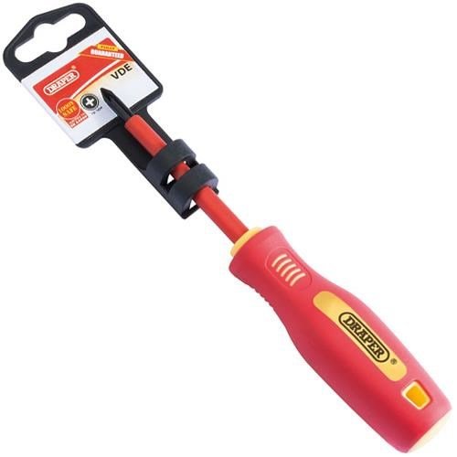 Draper Pozi No.1 X 80mm Fully Insulated Screwdriver (46533)