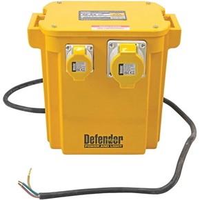 Defender 5kVA Transformer (2x 16A + 1x 32A 110V) No Plug