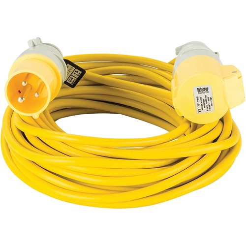 Defender 110V 16A Industrial Extension Lead (14m x 1.5mm)