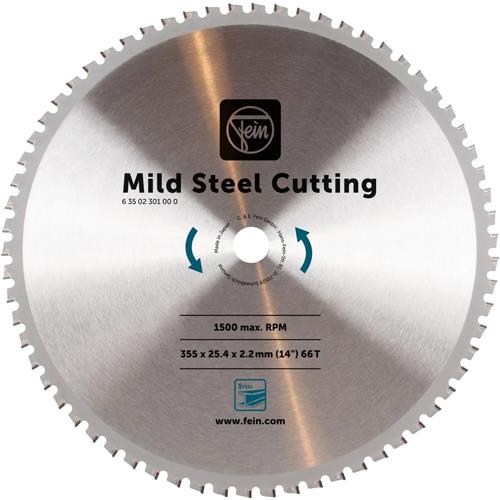 Fein Chop Saw Blade for Steel 355mm x 25.4mm x 66T