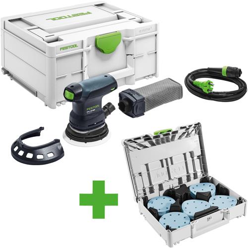 Festool ETS125 250W 125mm Eccentric Sander with *FREE ABRASIVE SET*