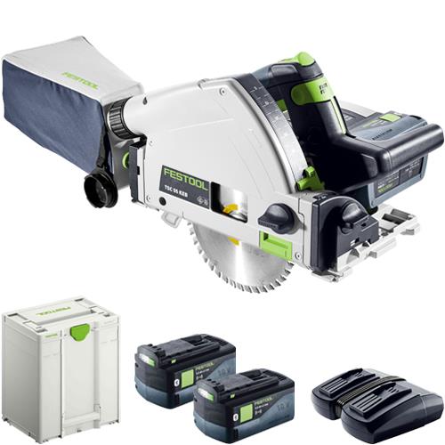 Festool TSC 55 K 18V Fast cut Plunge Saw 2x 5Ah Bluetooth 577343