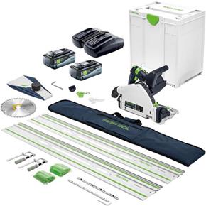 Festool TSC55K 18V Fast-cut Plunge Saw Kit Deal (2x 8Ah)