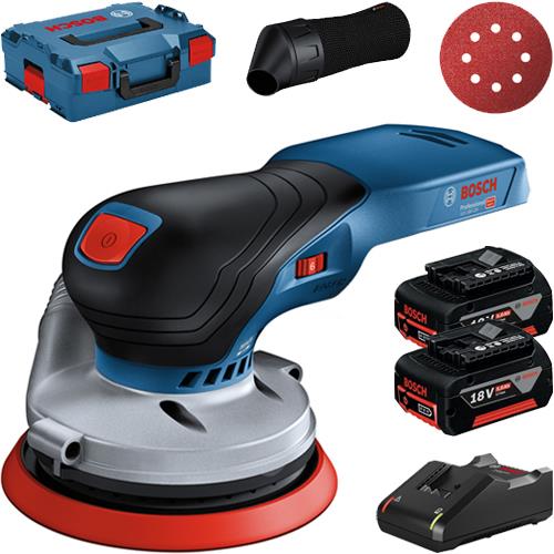 Bosch GEX 18V 125 18V 125mm Brushless Random Orbital Sander 2x 5Ah