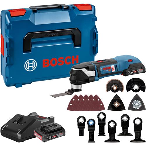 Bosch GOP18V-28 18V Multi-tool (2x 2Ah, Accessories)