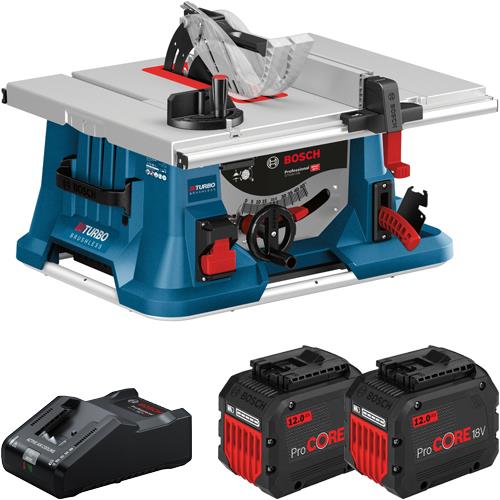 Bosch GTS18V216 18V 216mm BITURBO Table Saw (2x 12Ah ProCore)