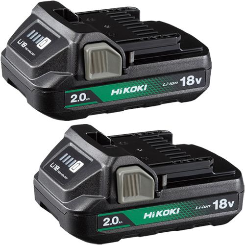 Hikoki BSL1820M 18V 2Ah Li-ion Compact Batteries Twin Pack