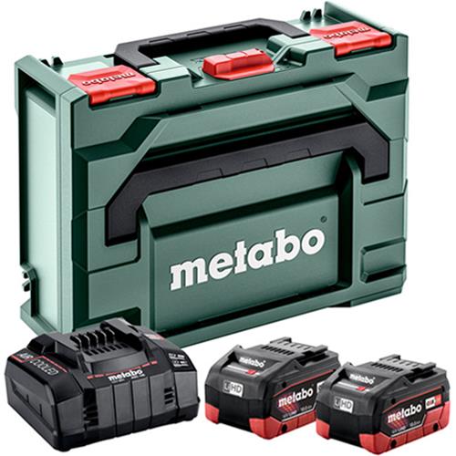 Set 18V Metabo 10Ah & with Charger Battery Fast MetaBox LiHD 685142000
