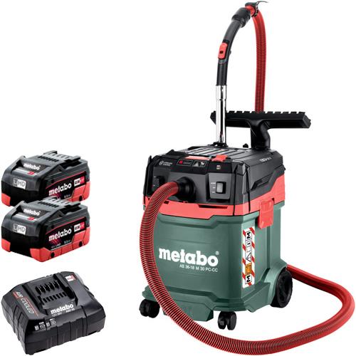 Metabo AS 36 18 M 30 PC CC 18V M class Dust Extractor 2x 8Ah LiHD