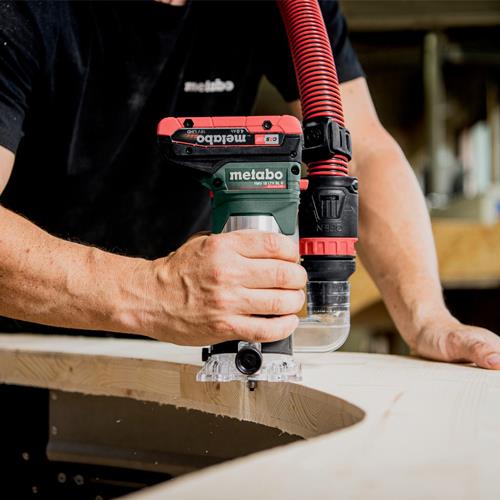 Metabo FMV18LTXBL8 18V 1/4" Trim Router (2x 4Ah LiHD)