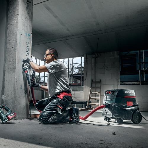 Metabo MFE40 Wall Chaser + ASR35MACP Extractor + 3-row Blade Kit