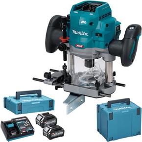 Makita RP001G 40V 1/2&quot; Plunge Router (2x 2.5Ah)