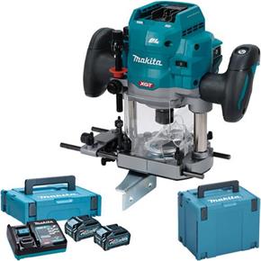 Makita RP001G 40V 1/2&quot; Plunge Router (2x 4Ah)