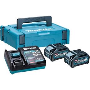 Makita XGT Power Source Kit (2x 40V 4Ah, DC40RA, Makpac 1)