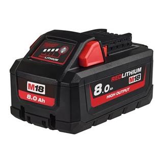 Milwaukee Batterie M18 HB8 18V 8Ah High-Output Red Lithium MILWAUKEE-4932471070,  NSP : : Bricolage