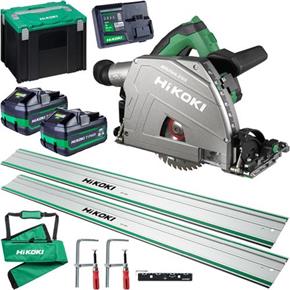 Hikoki C3606DPA 36V 165mm Plunge Saw Kit (2x 4Ah Tabless MultiVolt)