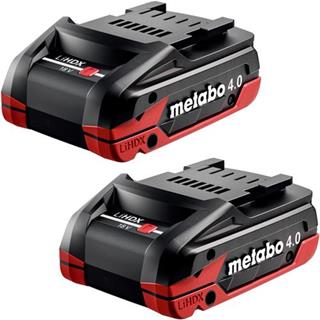 Metabo LiHDX Tabless 18V 4Ah High endurance Batteries Twin Pack