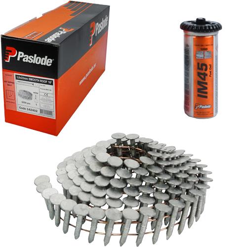 Paslode IM45CW 22mm Clout Nails for Roof Membrane (1000pk)