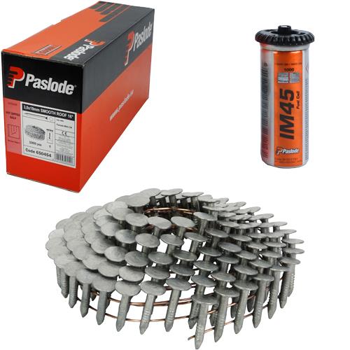 Paslode IM45CW 19mm Clout Nails for Roof Membrane & Felt (1000pk)