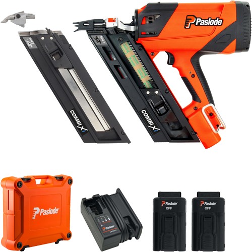 Paslode COMBI Xi 2-in-1 Framing & Positive Placement Nailer (2 Batts)